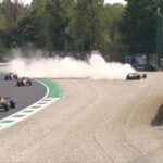Telemetria aponta 233 km/h em acidente de Leclerc na Parabólica no GP da Itália