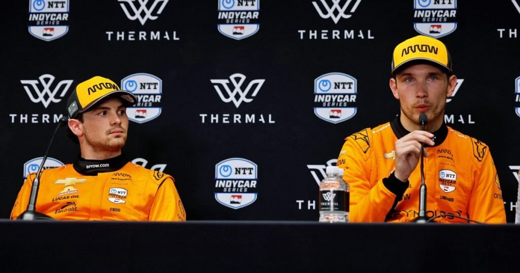 O'Ward rebate Lundgaard e nega tratamento preferencial na McLaren antes da final da Indy