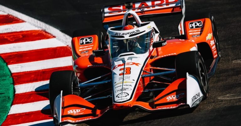McLaughlin lidera Treino Livre 2 encurtado da Indy em Laguna Seca