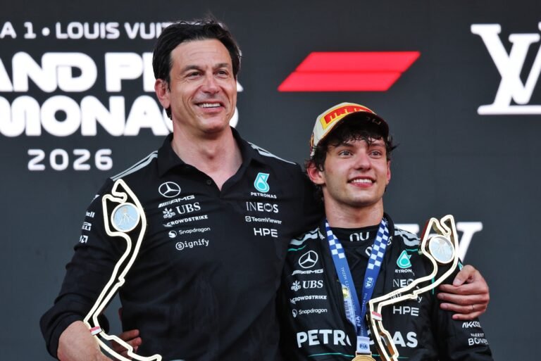 Wolff admite preocupação com pilotagem agressiva de Antonelli, apesar da liderança na Mercedes