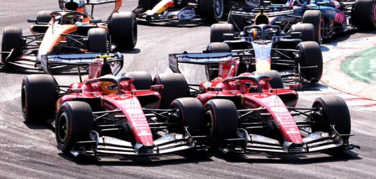 FIA não pune lance entre Hamilton e Leclerc na largada do GP da Itália