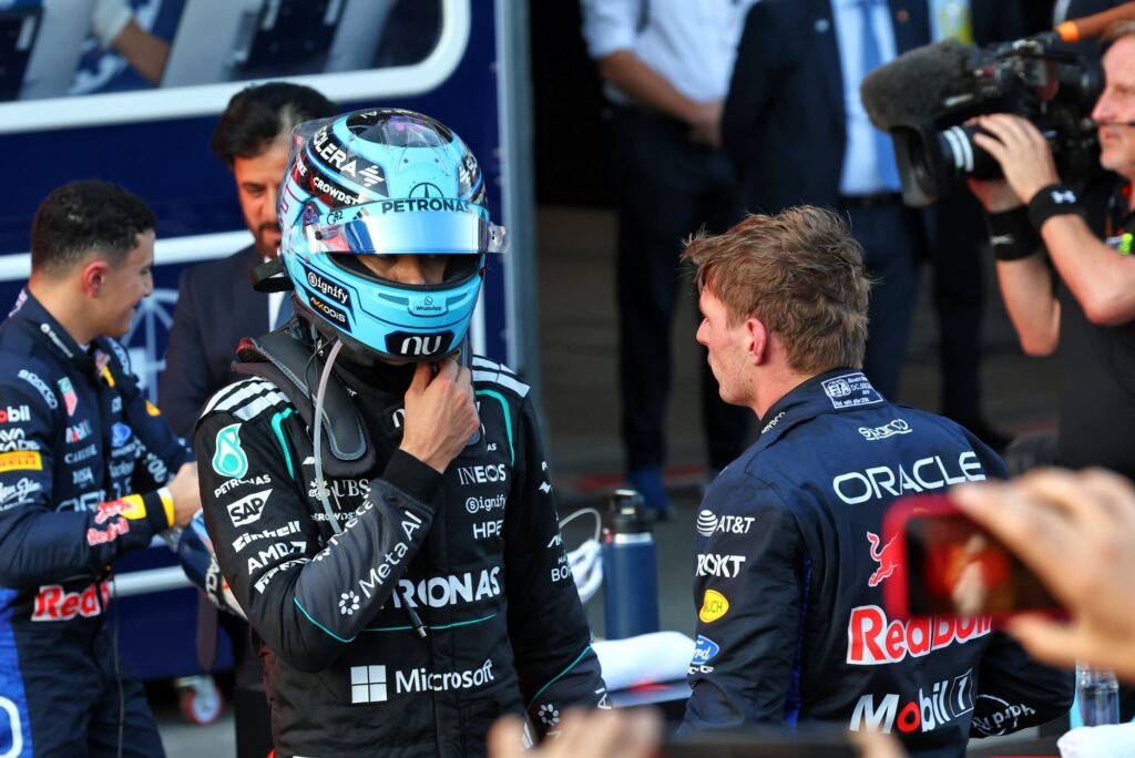 Verstappen barra marca rara de Russell no GP do Azerbaijão
