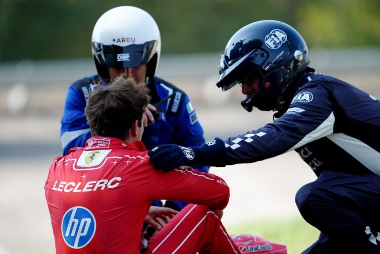 Leclerc fará novos exames após batida em Monza, mas foi liberado para correr no próximo fim de semana
