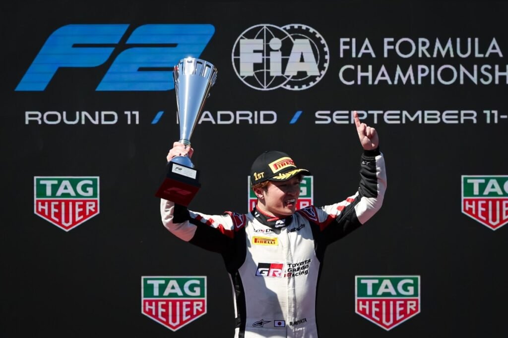 Miyata vence sprint da Fórmula 2 em Madri; Fittipaldi Jr conquista primeiro pódio