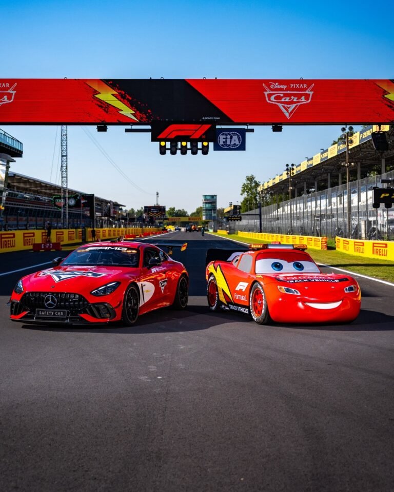 Safety Car terá pintura de Relâmpago McQueen no GP da Itália em ação da F1 com a Disney