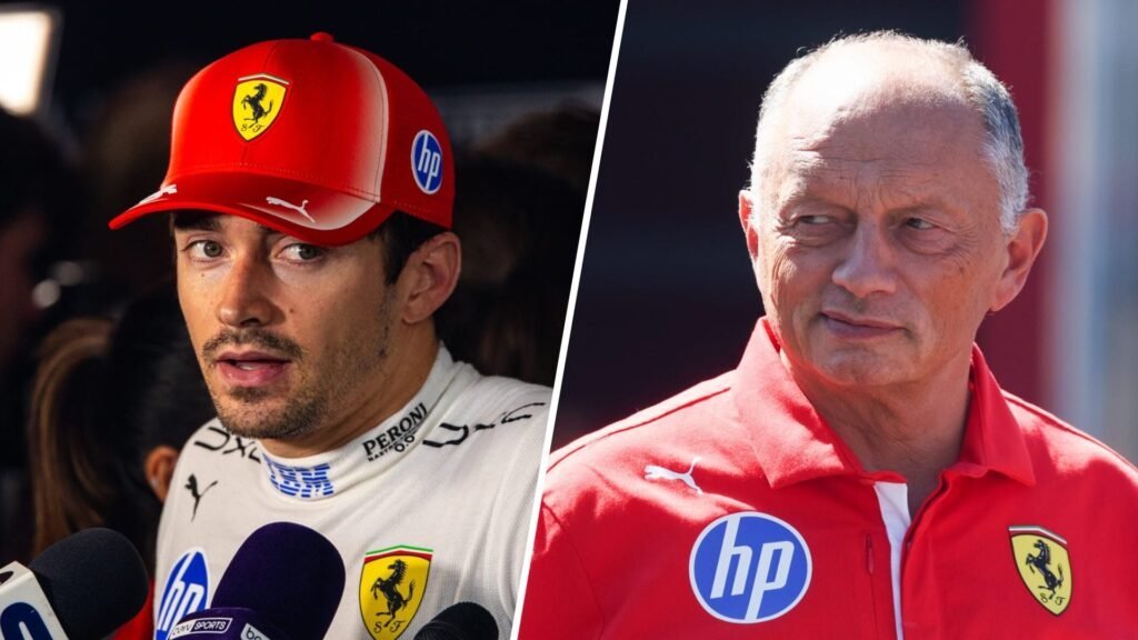 Leclerc expõe motor usado em Baku e irrita Vasseur após P4 da Ferrari