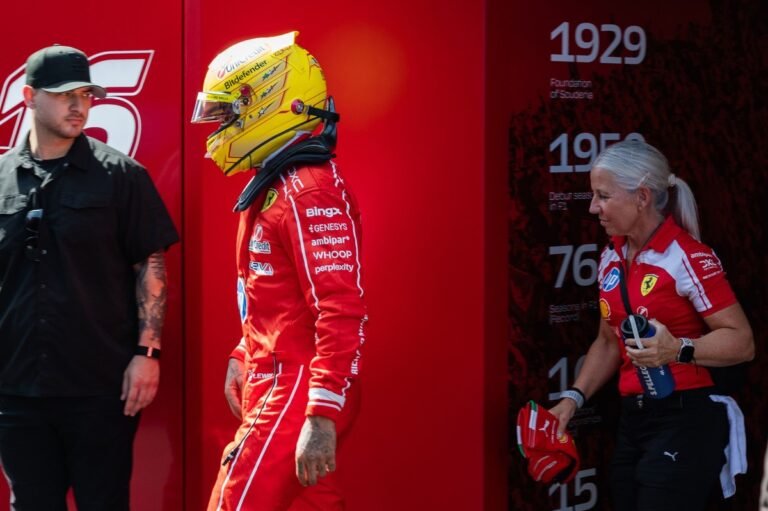 Ferrari evita definir prioridade para Hamilton mesmo com vantagem sobre Leclerc no campeonato