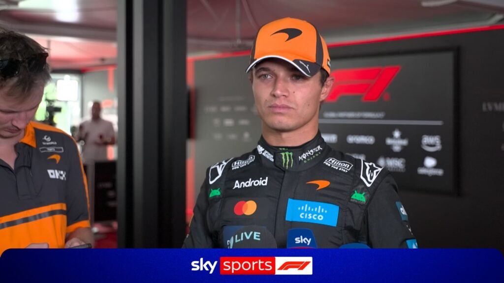 Norris critica fim do safety car virtual após perder chance de vitória no GP da Espanha