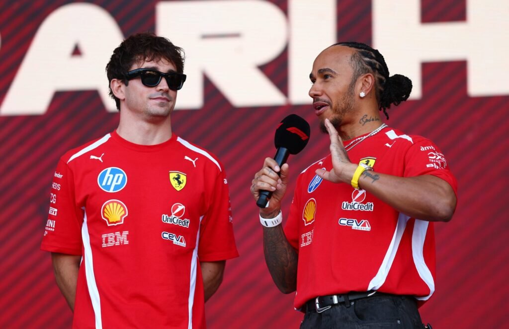 Leclerc discorda de Hamilton sobre queda da Ferrari na classificação e aponta pneus como problema