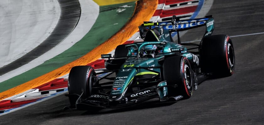Alonso critica unidade de potência da Aston Martin após corrida em Singapura