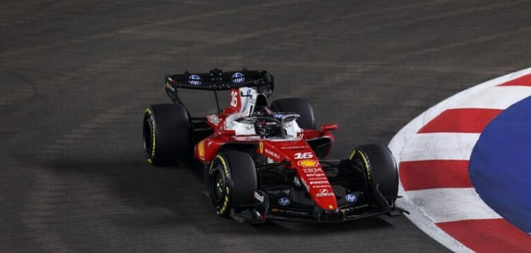 Leclerc cita desgaste dos pneus após segundo lugar em Singapura e banca estratégia da Ferrari