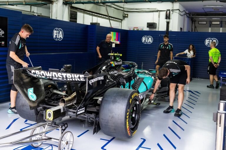 Mercedes leva novo pacote aerodinâmico e aposta em ganho de carga traseira