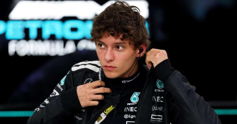 Antonelli relata carro “imprevisível” com novo pacote da Mercedes em Singapura