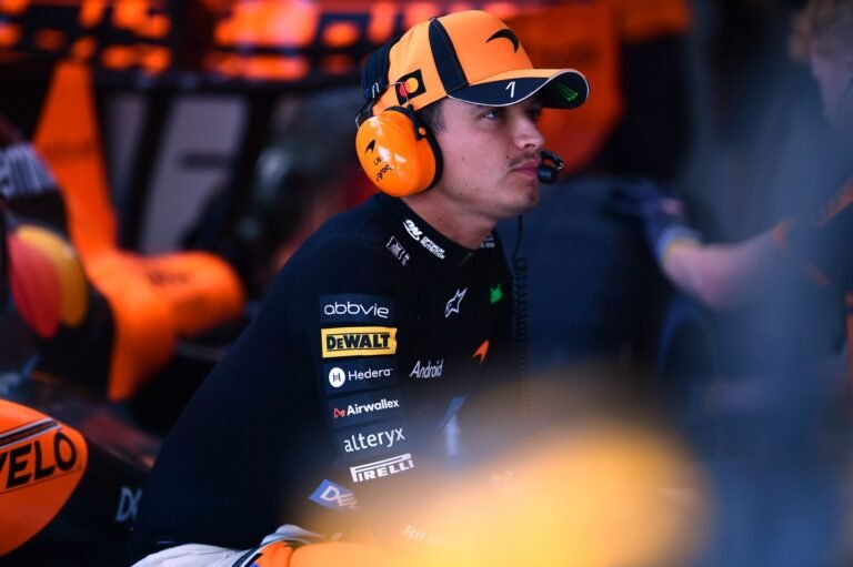 Norris diz que McLaren caiu para quarta força e cobra mais aderência traseira