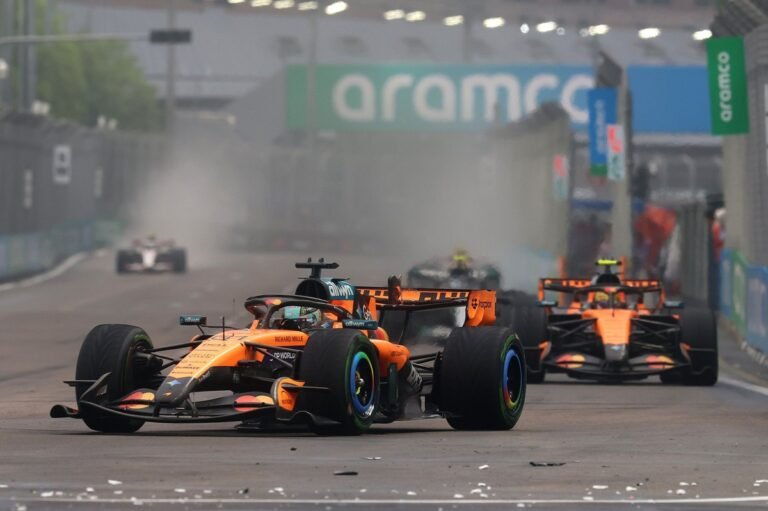 Norris pede desculpas após toque com Piastri na sprint do GP de Singapura